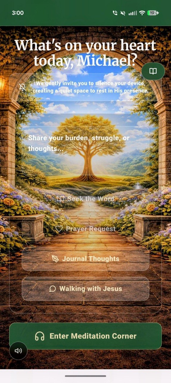 Spiritual Garden App Dashboard